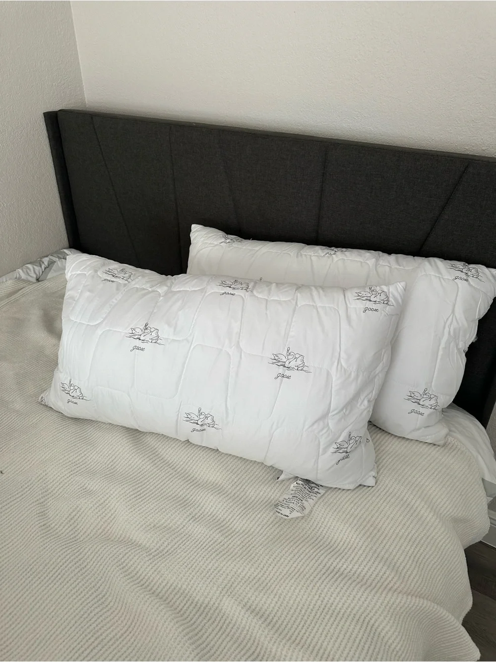White Quilted Pillow King Size